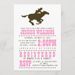 Wild West Baby Shower Invitation