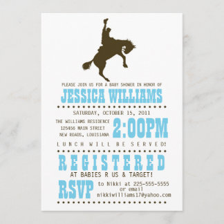 Wild West Baby Shower Invitation