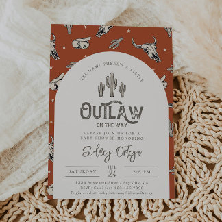 Wild West Baby Shower Invitations | Cowboy Baby