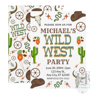 Wild West Birthday Invitation