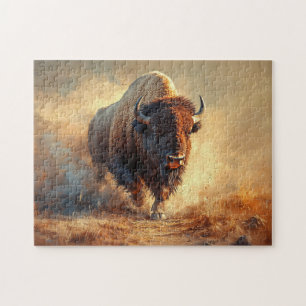 Wild West Bison Jigsaw Puzzle