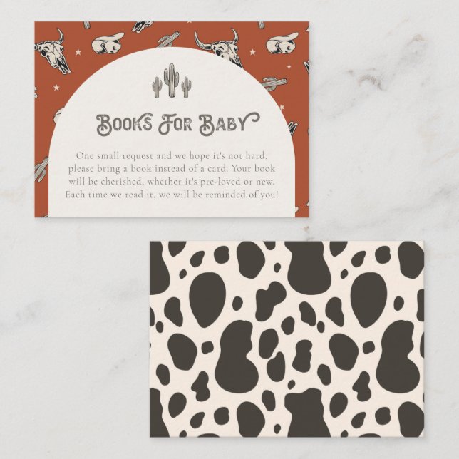 Wild West Books For Baby Cards | Western Baby (Front/Back)