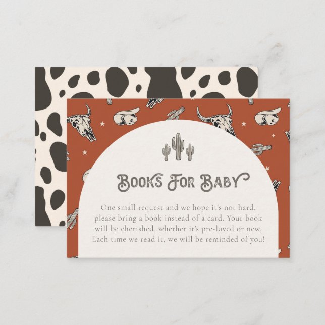 Wild West Books For Baby Cards | Western Baby (Front/Back)