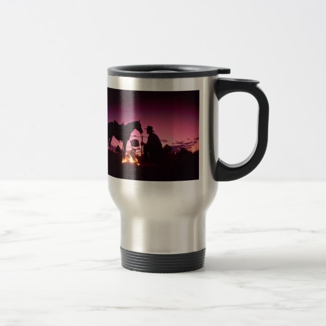 Wild West Camping Travel Mug (Right)