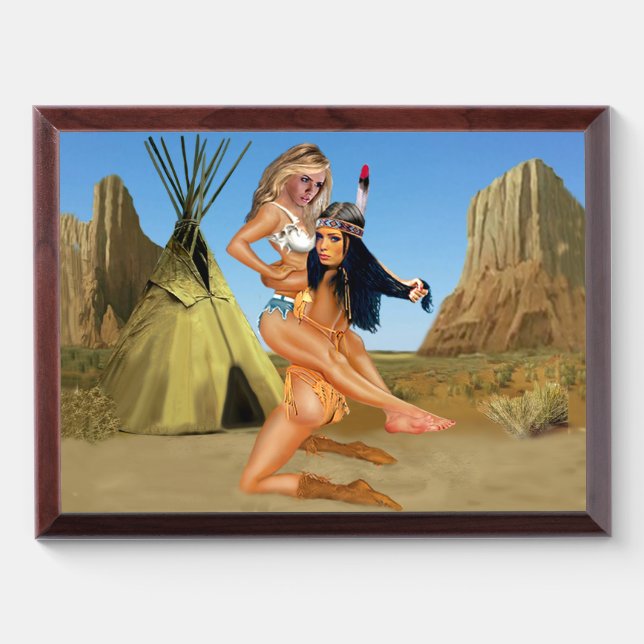 WILD WEST CATFIGHT AWARD PLAQUE (Horizontal)