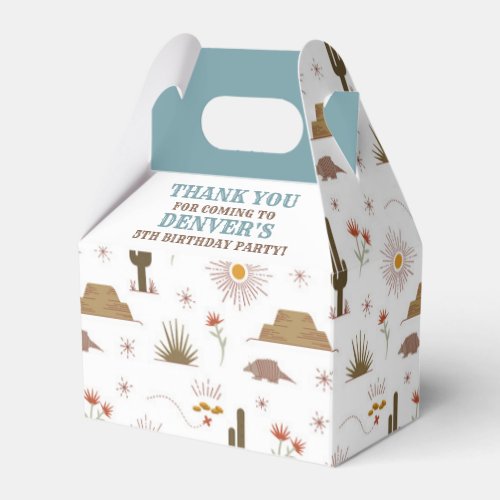 Wild West Cowboy Birthday Party Favor Boxes
