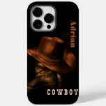 wild west cowboy boot hat personalized Case-Mate iPhone 14 pro max case