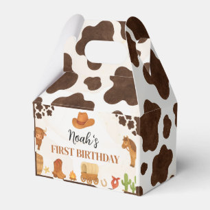 Wild West Cowboy Country Western Birthday Favor Boxes