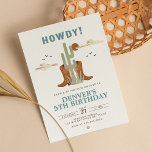 Wild West Cowboy Country Western Birthday Party Invitation<br><div class="desc">Wild West Cowboy Country Western Birthday Party Invitation. Throwing a western party? This invitation is perfect for your kid's cowboy-themed birthday party! You can change the font, text color, and size by clicking "Tap to customize further" for mobile phones and "Edit using Design Tool" for computers/laptops. Check out Cowboy Party...</div>
