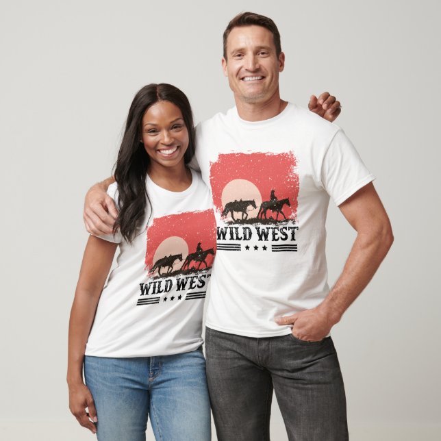 Wild West Cowboy Cowgirl  T-Shirt (Unisex)
