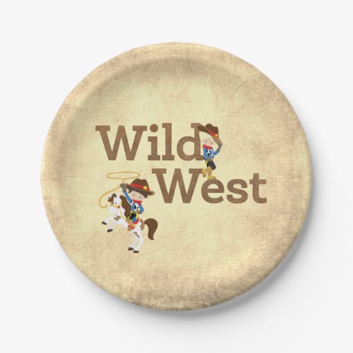 Wild West Cowboy Cowgirl Western Theme Paper Plates