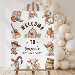 Wild West Cowboy Kids Birthday Welcome Foam Board<br><div class="desc">Unleash the wild west in style at your kiddo's upcoming birthday bash with our rustic western-themed welcome sign. Adorned with friendly farm animals like horses,  cows,  and goats,  not to mention iconic cowboy items,  this sign is sure to set the tone for a rootin’ tootin’ good time. Yee-haw!</div>