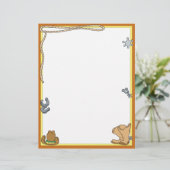 Wild West Cowboy Letterhead (Standing Front)