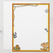 Wild West Cowboy Letterhead (Front/Back)