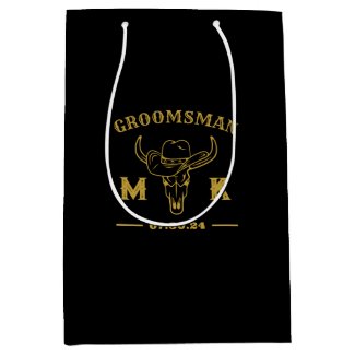 Wild West Cowboy Personalized Groomsmen Monogram