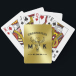 Wild West Cowboy Personalized Monogram Groomsmen Poker Cards<br><div class="desc">Personalized gifts for groomsmen with old western cowboy theme. Decorated with cowboy hat with vintage western font. Text and color are editable using the Design Tool to fit your occasion. Get this customize gift for wedding,  bachelor party,  engagement party or any other special occasions.</div>