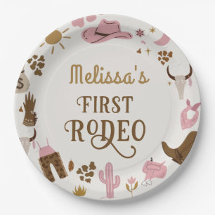Wild West Cowboy Rodeo Birthday Party Paper Plates