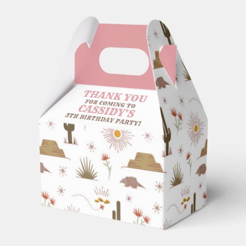 Wild West Cowgirl Birthday Party Favor Box