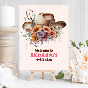 Wild West Cowgirl Country Western Birthday Party Foam Board