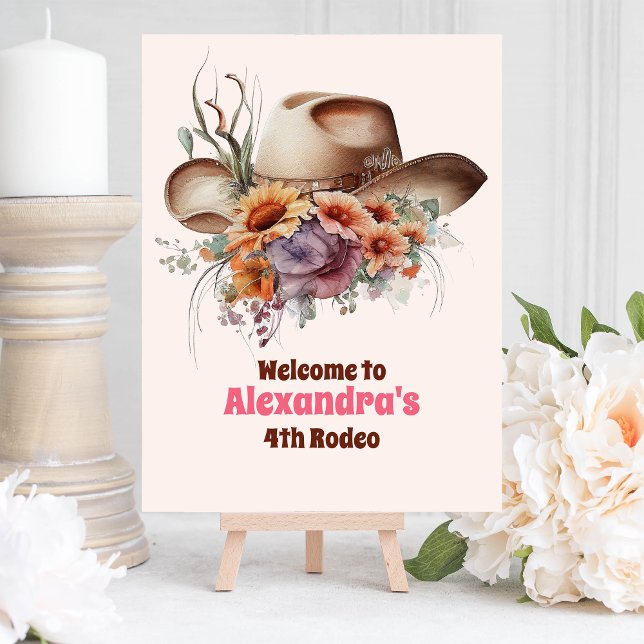 Wild West Cowgirl Country Western Birthday Party Foam Board (Creator Uploaded)