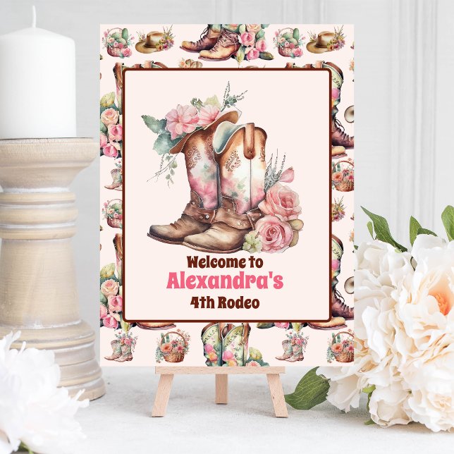 Wild West Cowgirl Country Western Birthday Party Foam Board (Creator Uploaded)