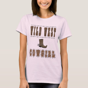 Wild West Cowgirl Style T-Shirt
