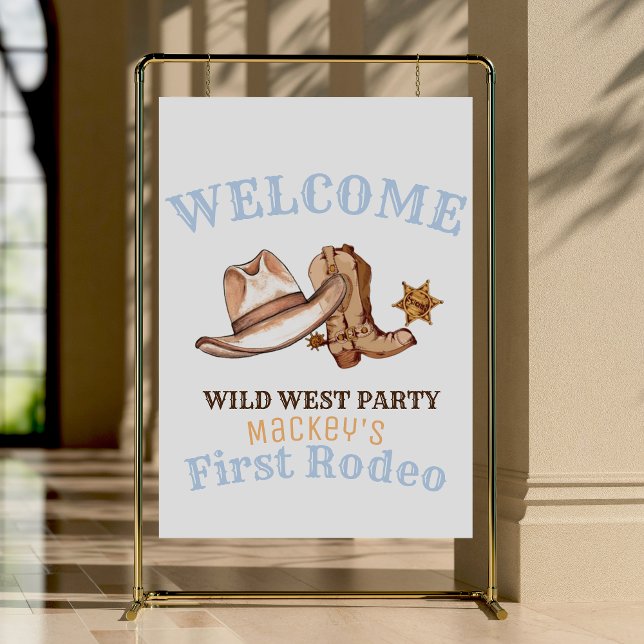 Wild West First Rodeo Birthday Party Foam Board (Creator Uploaded)