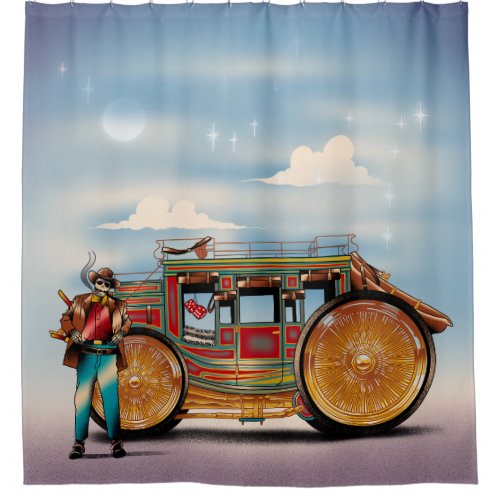 Wild West G Wagon Lowrider Shower Curtain