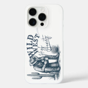 Wild West High Anxiety Funny Western Design iPhone 16 Pro Case