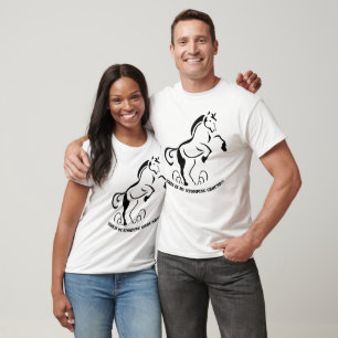 Wild West Horse Rearing with Dust Swirls T-Shirt