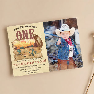 Wild West How The West Was One Birthday Invitation