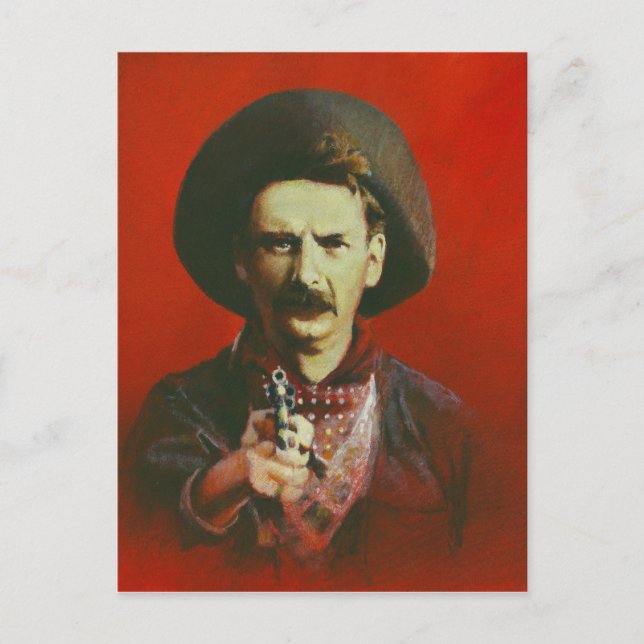 Wild West Illustrated Postcard (Front)