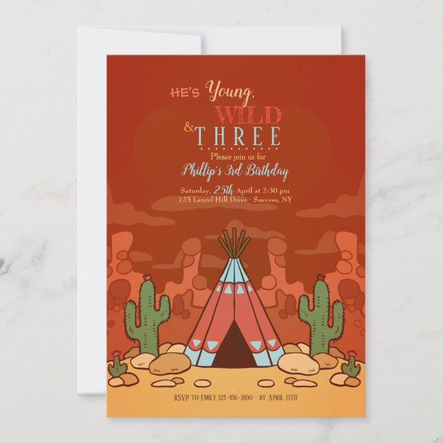 Wild West Invitation (Front)