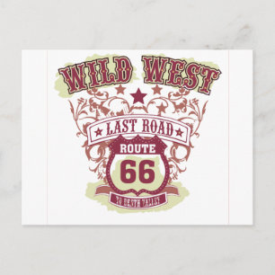 wild west last road route 66 to death valley postcard