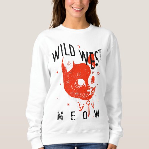 Wild West Meow Cat Sweatshirt