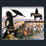 Wild West Oil Paintings Cowboys Indians | Calendar<br><div class="desc">Wild West Oil Paintings Cowboys Indians | Calendar
FINEST ART of its times 19h century Westlands Frontier Cowboy and Indian era 
Customize the Year and enjoy each monthly masterpiece of colorful art</div>