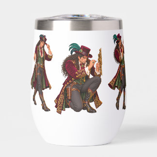 Wild West Outlaws - The Second-Story Man Thermal Wine Tumbler