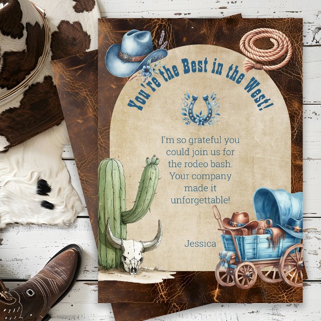 Wild West Party Thank You Card (Creator Uploaded)