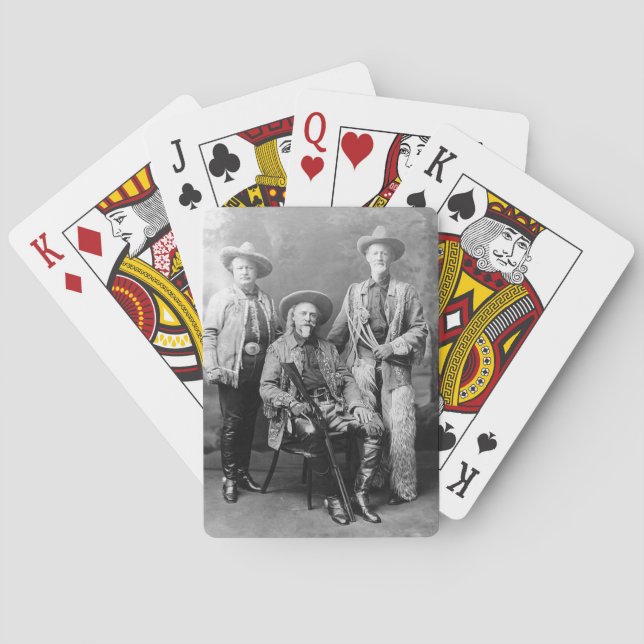 Wild West Pawnee Bill and Buffalo Bill image Poker Cards (Back)