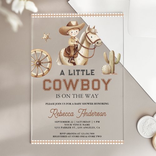 Wild West Ranch Rodeo Little Cowboy Baby Shower