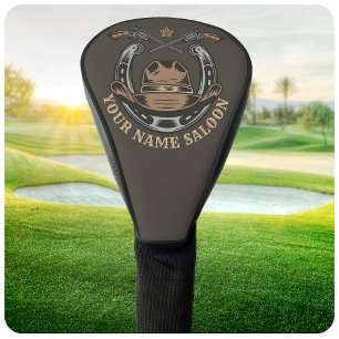 Wild West Revolver Horseshoe Western Cowboy Saloon Golf Head Cover