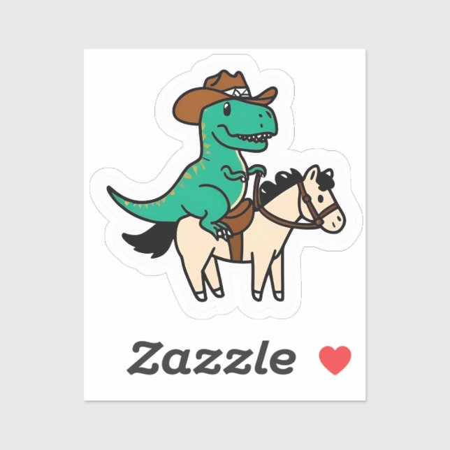 Wild West Rex Sticker (Sheet)