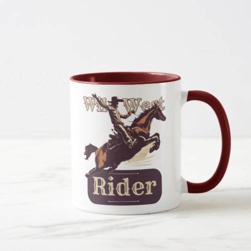 Wild West Rider Cowboy Mug