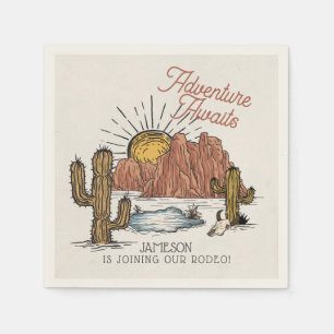 Wild West Rodeo Baby Shower Napkins