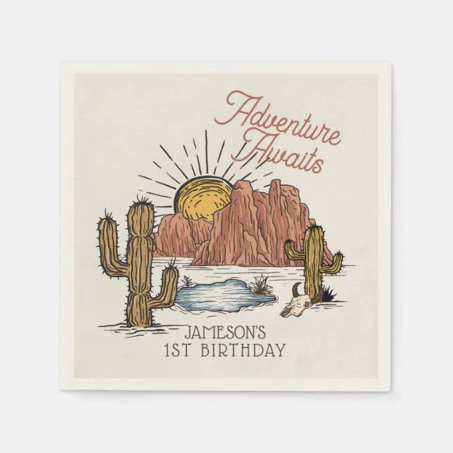 Wild West Rodeo Birthday Party Napkins | Zazzle