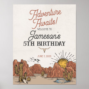 Wild West Rodeo birthday party welcome sign