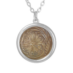 Wild West Rose Silver Plated Necklace