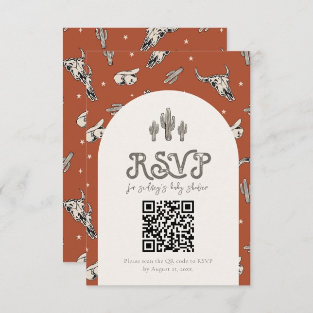 Wild West RSVP Card (Front/Back)