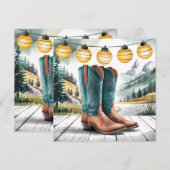 Wild West Rustic Cowboy Western Cowboy Boots (Front/Back)