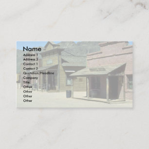 Wild west setting, Arizona Business Card